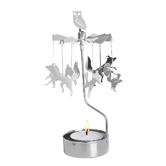 Rotary Candle Holder Forest Animals