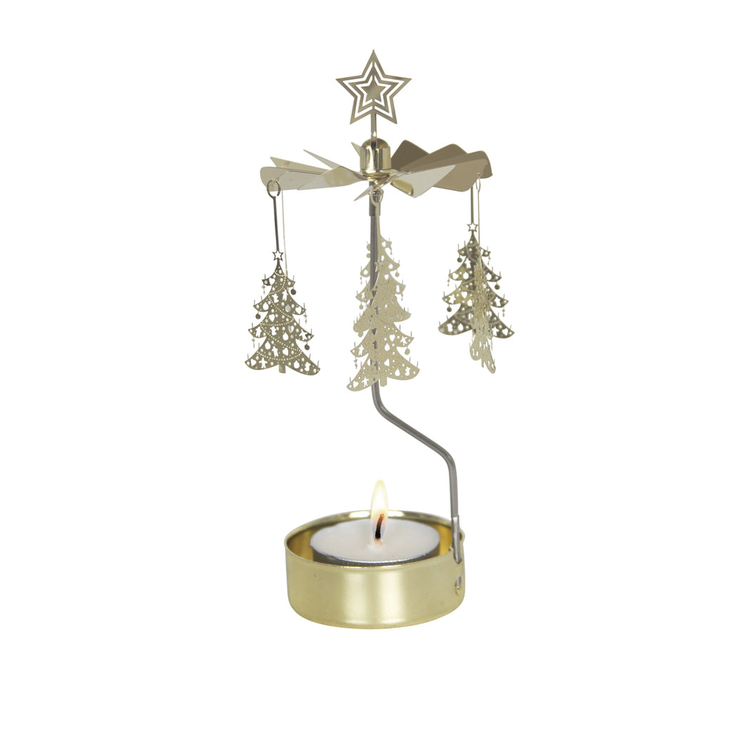 Rotary Candle Holder Christmas Tree